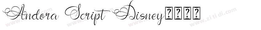 Andora Script Disney字体转换 Andora Script Disney字体转换